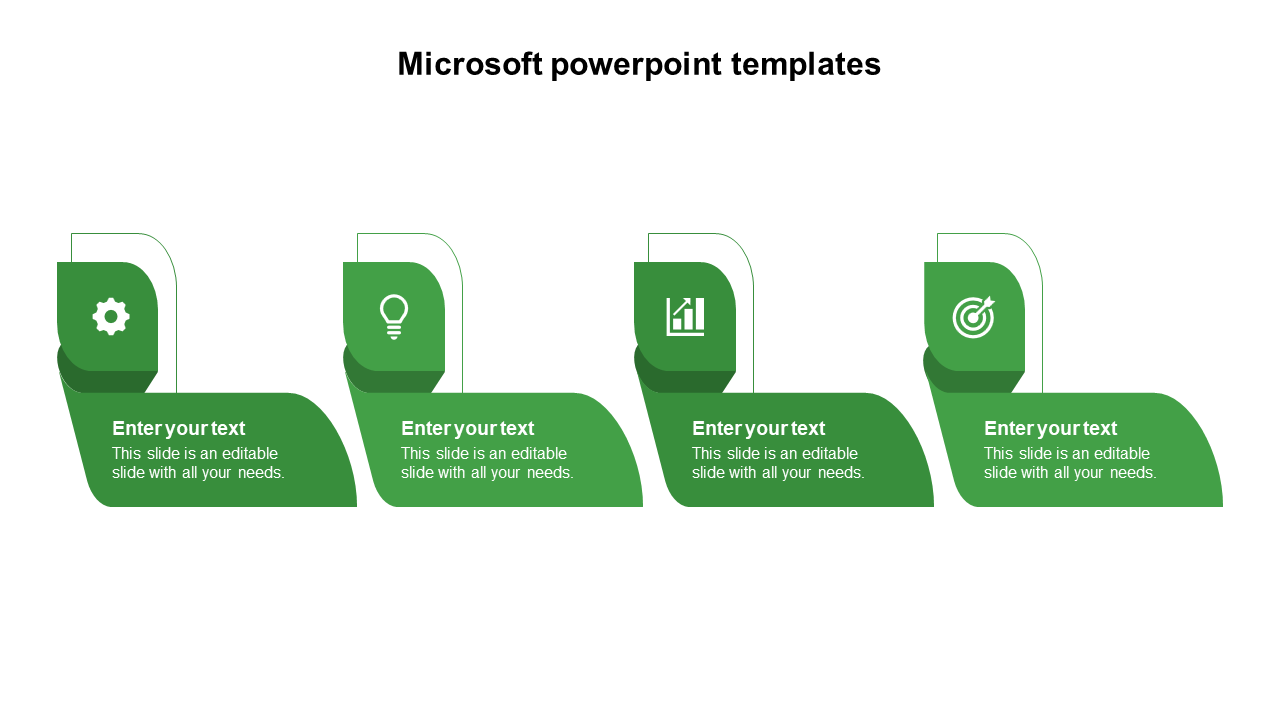 Free - Inventive Microsoft PowerPoint Templates with Four Nodes
